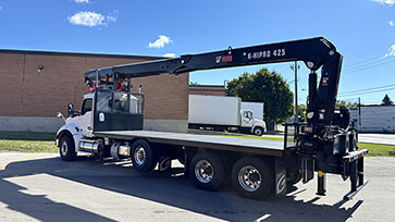 HIAB 425K Drywall Crane with Kenworth Truck Work-Ready Package for Sale