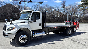 Moffett M5 50.3-10 NX Forklift + International Truck Work-Ready Package for Sale