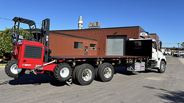 Moffett M8 55.3-10 NX Forklift and Hino Truck Work-Ready Package