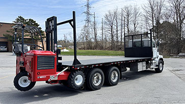 Moffett M8 55.3-10 NX Forklift + Western Star Truck Work-Ready Package for Sale