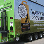 Moffett eNX forklifts + Pets at Home truck