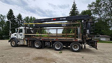 HIAB 410K Pre-owned Forming Crane with Mack Truck Work-Ready Package