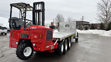 Moffett M8 55.3-10 NX Forklift + Kenworth Truck Work-Ready Package for Sale