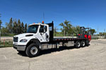 Moffett M8 55.4-12 NX Forklift + Freightliner Truck Work-Ready Package for Sale