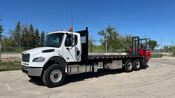 M8 55.4-12 NX Forklift + Freightliner Truck Work-Ready Package for Sale